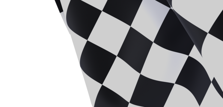 High-resolution checkered flag image. Ideal for racing, sports, and competition themes.