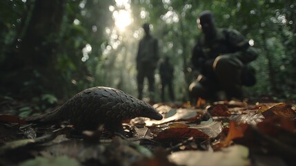 Pangolin endangered species wildlife conservation africa asia animal scales nature forest protection awareness