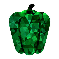 モザイク×ピーマン