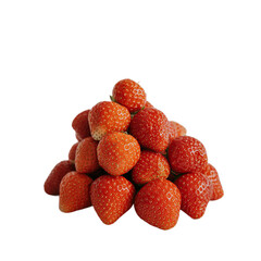 Strawberries isolate of whait bacgrond