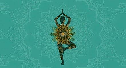 Silhouette Woman Yoga Tree Pose