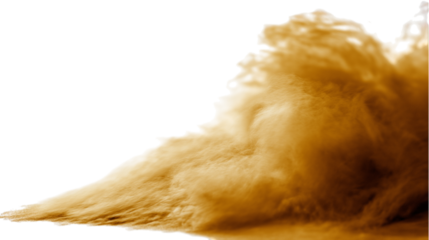  dust cloud rising . Isolated on transparent background, png
