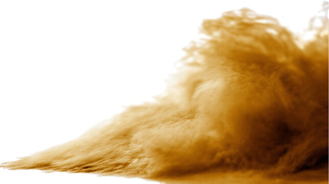  dust cloud rising . Isolated on transparent background, png