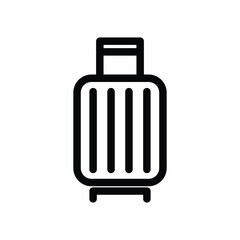luggage bag outline icon vector design good for web or mobile app