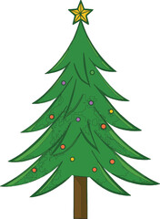 A festive collection of highly detailed Christmas and New Year vector illustrations, including decorated trees, Santa Claus, reindeer, winter scenes, and holiday decorative elements suitable for greet
