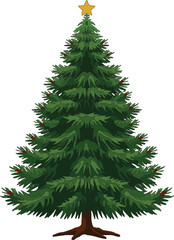 A festive collection of highly detailed Christmas and New Year vector illustrations, including decorated trees, Santa Claus, reindeer, winter scenes, and holiday decorative elements suitable for greet