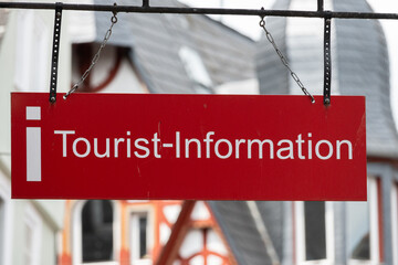 altes Schild Touristen-Information