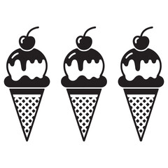 ice cream  vector set