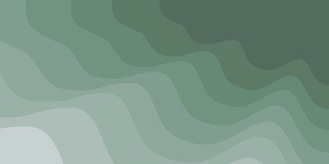 Green Abstract Wavy Background for Website Design