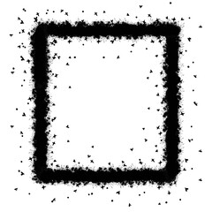 Black frame, text frame, decorative paper frame, poster, card