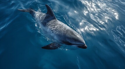 Dolphin swimming in ocean water wildlife marine animal aquatic mammal sea life underwater photography nature travel
