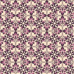 Elegant floral ornamental pattern. Perfect for luxury textiles, wallpapers, invitations, and decorative projects.