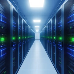 Fototapeta premium Centre de données futuriste