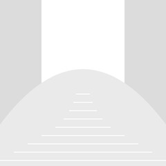 Obraz premium Abstract Geometric Pathway with Receding Lines Leading to a Bright Future or New Opportunity