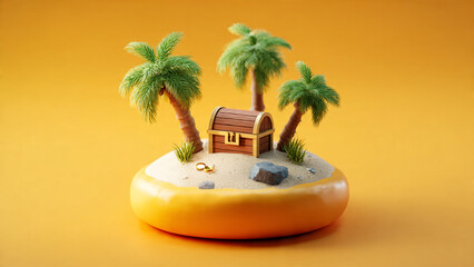Obraz premium palm tree on the beach