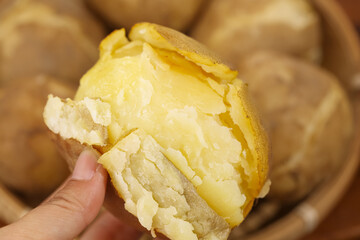 Fresh White Gansu Potatoes with Fluffy Texture - Origin Hearted Flowering Variety