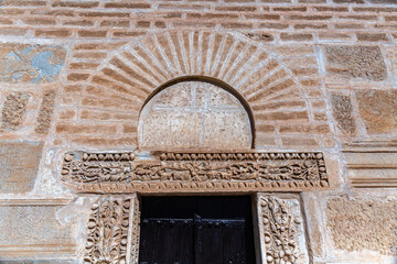 Arch on entrance in Kairouan Grand Mosque