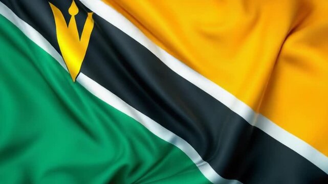 The Vibrant Flag of Saint Lucia - A Symbol of Caribbean Identity and Independence.
