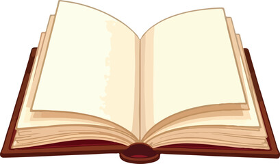open book with blank pages