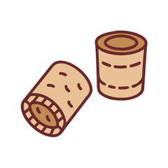 Wine corks illustration in simple design and neutral colors  