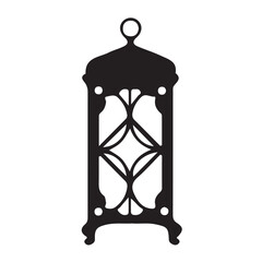 Hanging Lantern Silhouette illustration design