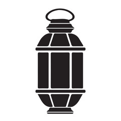 Hanging Lantern Silhouette illustration design