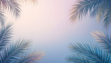 Obraz premium Tropical Pastel Horizon