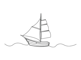 High heels in single outline illustration. Continuous line art drawing of woman High heels. Editable stroke.