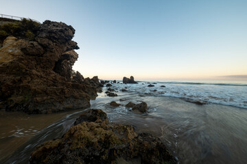 Corona del Mar State Beach at Sunrise