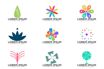 abstract logo collection, vector icon logo
