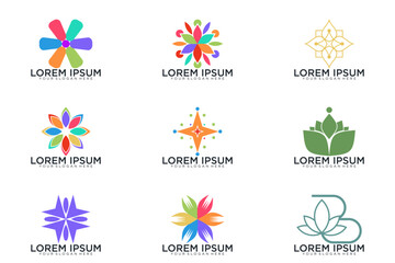 abstract logo collection, vector icon logo