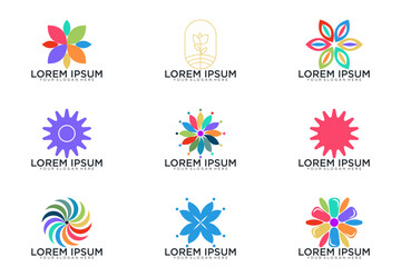 abstract logo collection, vector icon logo bussines
