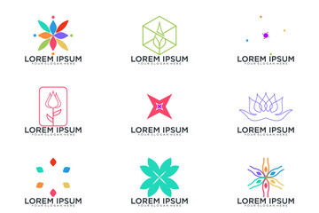 abstract logo collection, vector icon logo