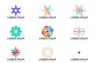 abstract logo collection, vector icon logo
