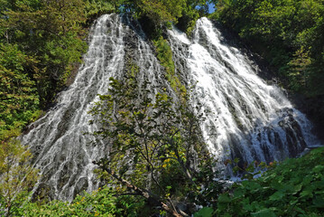 Oshinkoshin Falls, Hokkaido, Japan