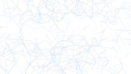 Digital network concept with light blue lines on a white background. Perfect for technology, data, and innovation. Represents connection, commun