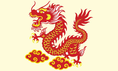 Powerful Chinese dragon art symbolizing strength, prosperity, and protection. These traditional dragon illustrations showcase intricate details and bold designs, perfect for tattoos, cultural art.