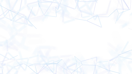 Modern abstract design featuring light blue lines forming a connected geometric network against a clean white backdrop. Perfect for technology,