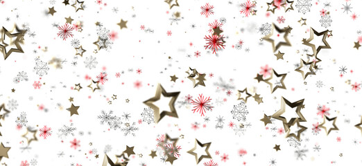 A beautiful and festive background with stars and snowflakes, perfect for New Year celebrations, Christmas, and holiday projects. Perfect for va