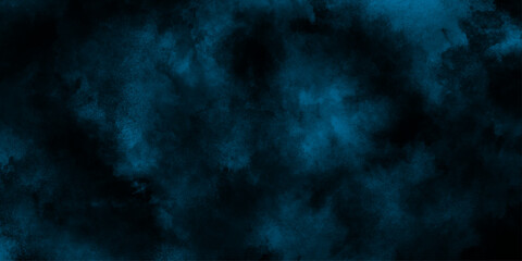 abstract blue fog or smoke color isolated background for effect, liquid fluid grunge texture, blue green or teal color texture with dark blue blurred background with light.