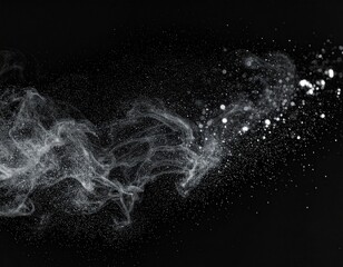Floating Dust Particle Overlay with Motion Blur and Atmospheric Grain