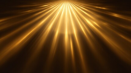 Radiant gold background with glowing light rays beaming outward, creating a luxurious and luminous visual effect.