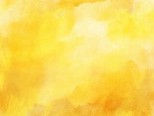 Obraz premium Warm yellow watercolor background with soft brush textures and natural gradients, evoking a handmade artistic feel.