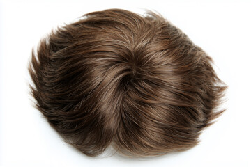 Naklejka premium men's wig, natural look, professional look, isolated on white background
