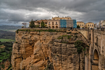 Ronda, Spain. Historic town of Andalusia. Travel and tourism beautiful cities of Spain	