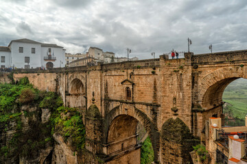 Obraz premium Ronda, Spain. Historic town of Andalusia. Travel and tourism beautiful cities of Spain 