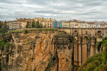 Fototapeta premium Ronda, Spain. Historic town of Andalusia. Travel and tourism beautiful cities of Spain 
