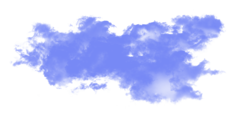 blue fluffy isolated cloud cumulus formation in sky