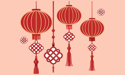 Elegant Chinese red lantern designs symbolizing luck, happiness, and prosperity. Perfect for Lunar New Year celebrations, decorations, cultural events, and traditional Asian art lovers.