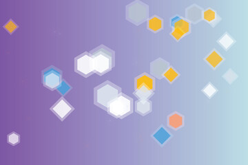 Abstract geometric background with hexagons and diamonds in pastel colors creating a modern and clean design perfect for presentations or website banners